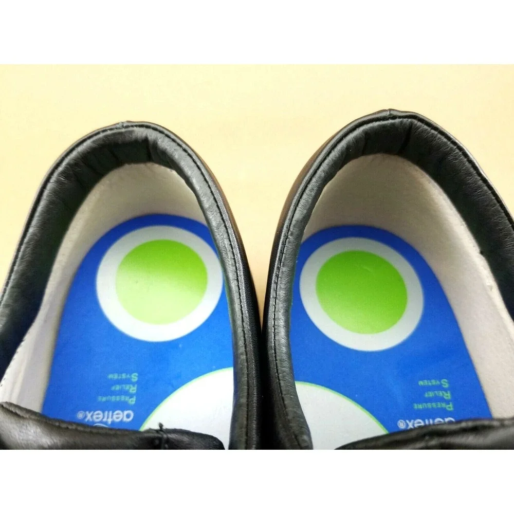 APEX B3000M Black Leather Therapeutic Diabetic Strap Men's Shoes Sz 12.5 M